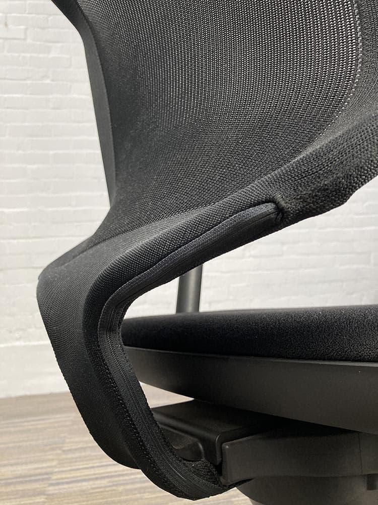 GIROFLEX 434 Bureaustoel - zwart stof / mesh / zwart metalen kruisvoet - Afbeelding 12