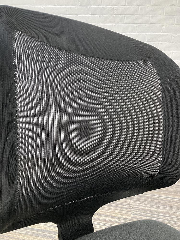 GIROFLEX 434 Bureaustoel - grijs / zwart stof / mesh / zwart metalen kruisvoet - Afbeelding 11