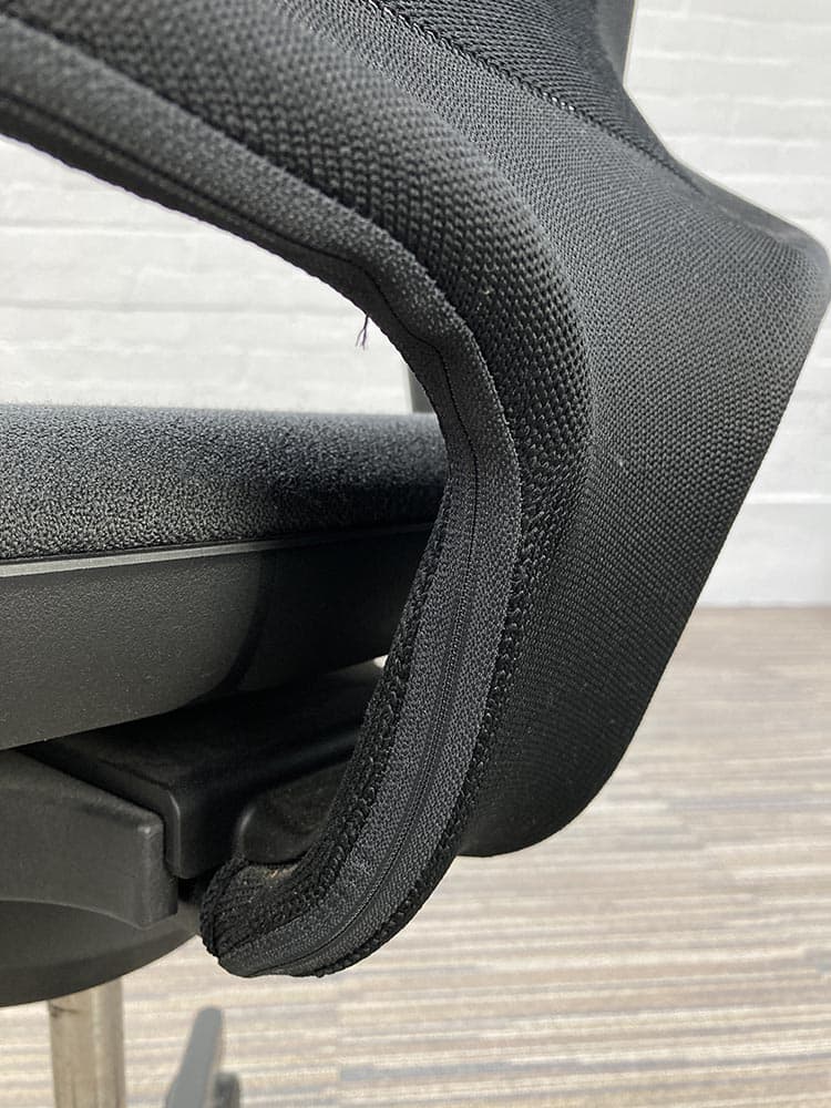 GIROFLEX 434 Bureaustoel - grijs / zwart stof / mesh / zwart metalen kruisvoet - Afbeelding 15
