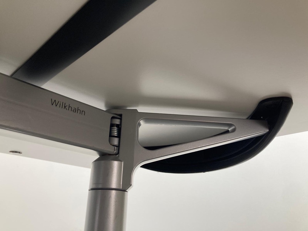 WILKHAHN 617 / 7 Table pliante B200xD80 - mélamine blanche / métal gris pied en y – Image 11