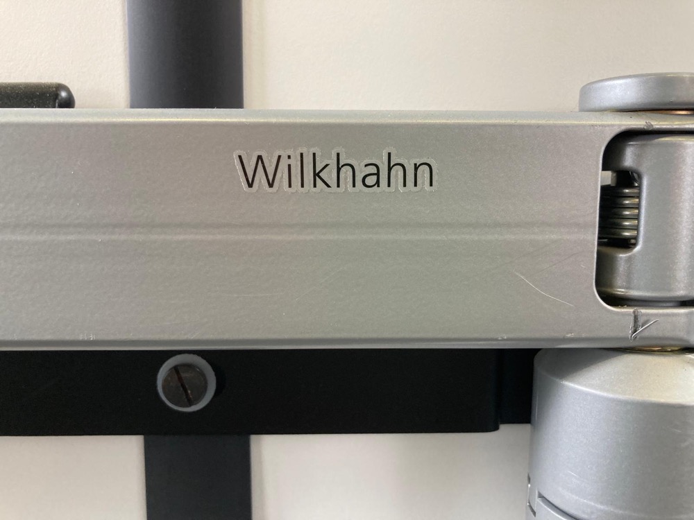 WILKHAHN 617 / 7 Table pliante B200xD80 - mélamine blanche / métal gris pied en y – Image 12