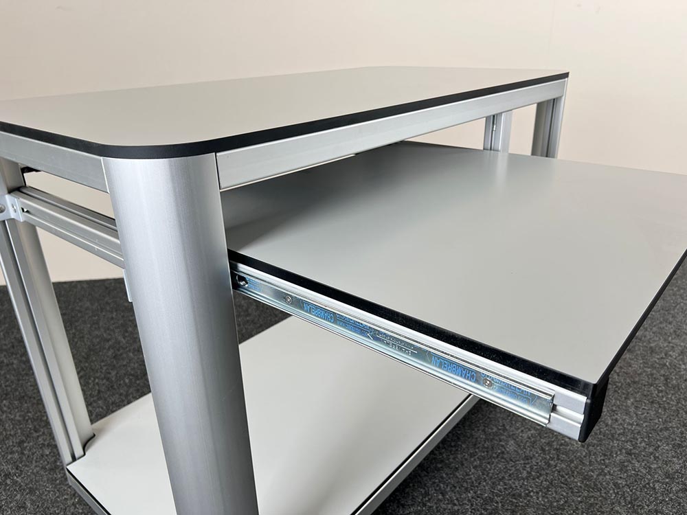 TRESPA Table B60xD115xH86 - gris / quatre pieds – Image 5