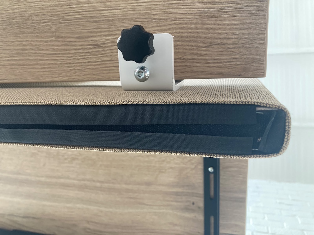 ZILENZIO Tussenpaneel H64xB120xD3 - camelbruin - Afbeelding 6