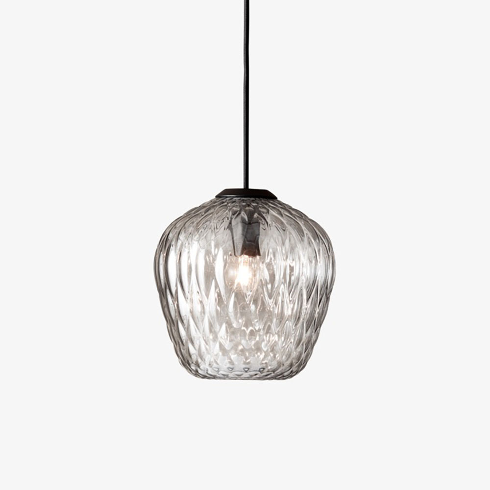 &TRADITION Blown Pendant SW4 Suspension - argent