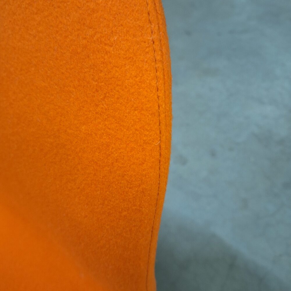 VERPAN System 1-2-3 Chair Reception Chair design Verner Panton - divina wool / aluminium cross base - Image 3