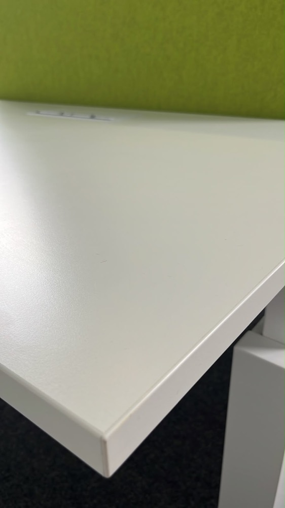 ROBBERECHTS 2p Workbench B140xD175xH64-82 - wit melamine / wit metaal wandpoot - Afbeelding 8