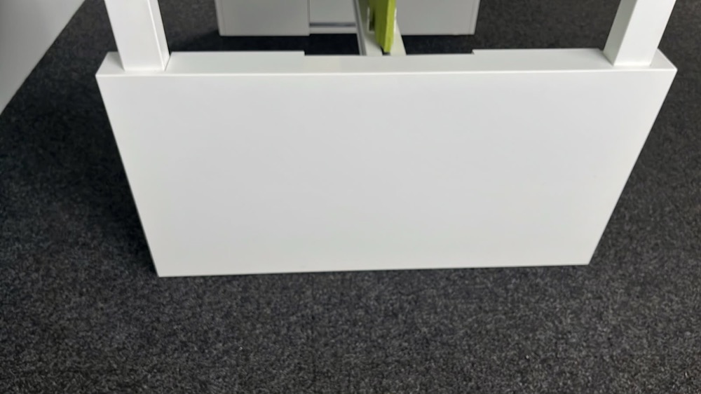 ROBBERECHTS 2p Workbench B140xD175xH64-82 - wit melamine / wit metaal wandpoot - Afbeelding 11