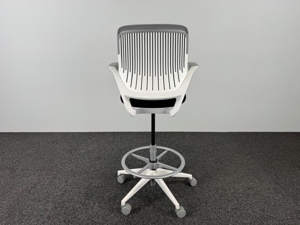 STEELCASE Bureaustoel - zwart textiel / wit metaal sterpoot - Afbeelding 10