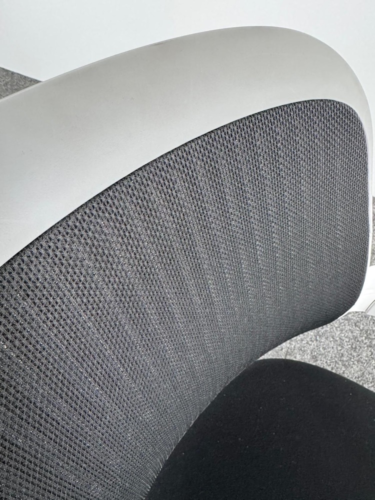 STEELCASE Bureaustoel - zwart textiel / wit metaal sterpoot - Afbeelding 12