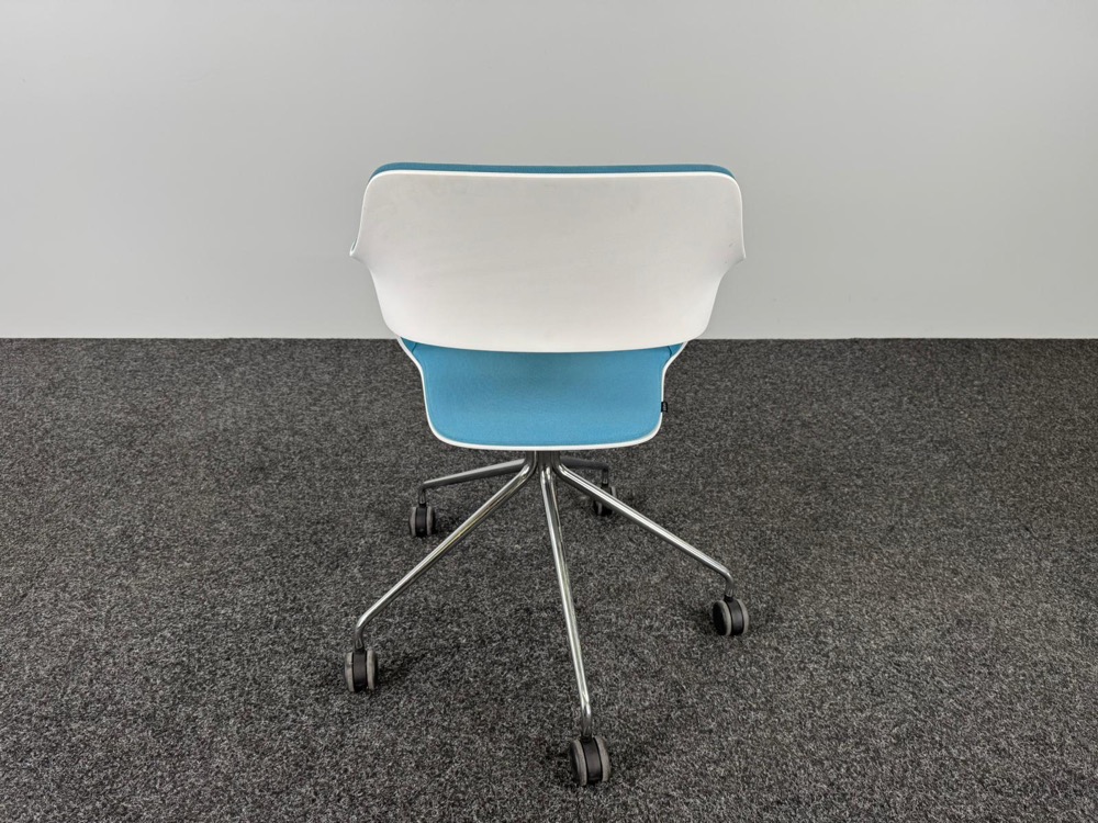 WILKHAHN 222 / 42 Chaise de réunion - tissu bleu clair / chrome base étoile – Image 6