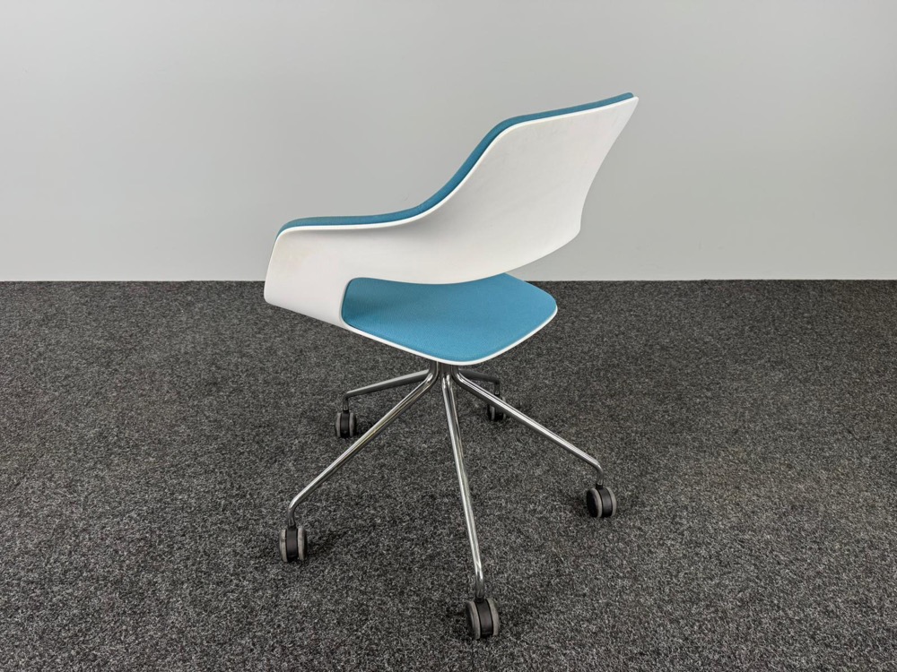 WILKHAHN 222 / 42 Chaise de réunion - tissu bleu clair / chrome base étoile – Image 9