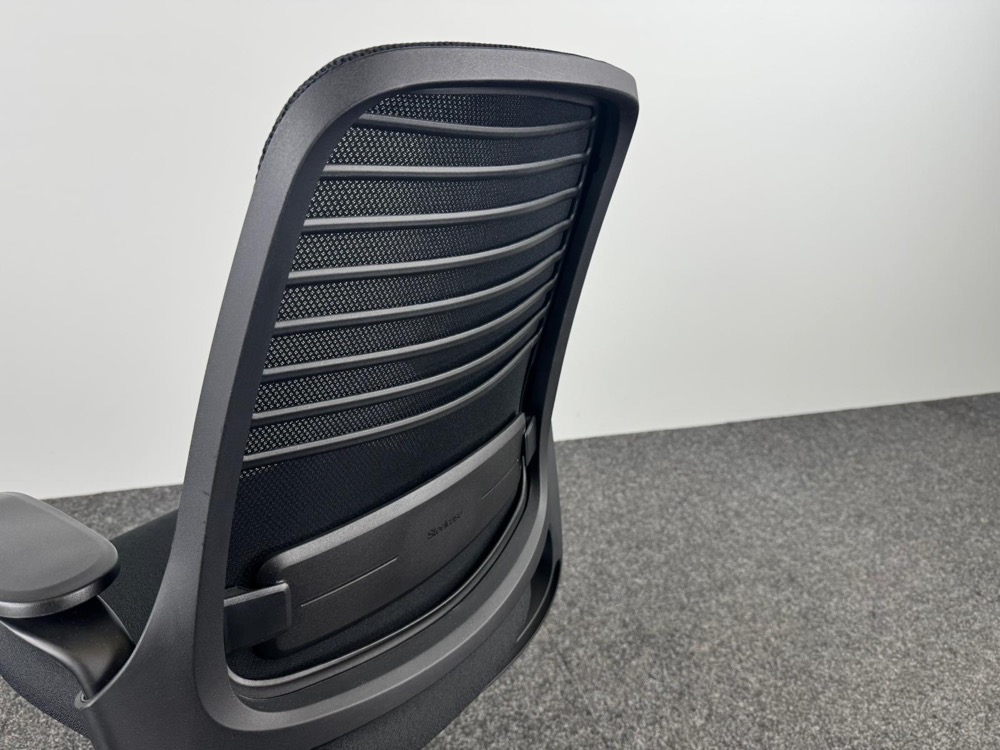 STEELCASE Series 1 Chaise de bureau - tissu noir / plastique noir base croisée – Image 13