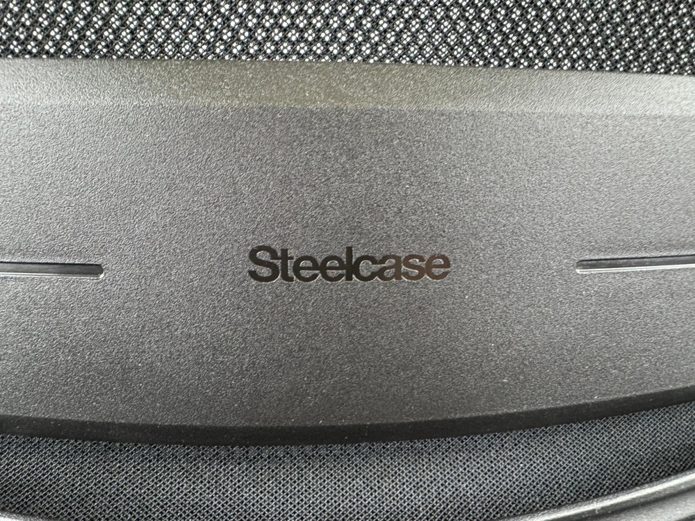 STEELCASE Series 1 Chaise de bureau - tissu noir / plastique noir base croisée – Image 14