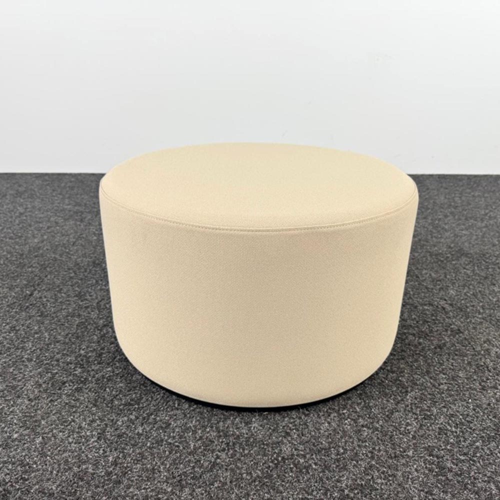NARBUTAS Pouf B58xL35 - textile beige / hpl noir – Image 2