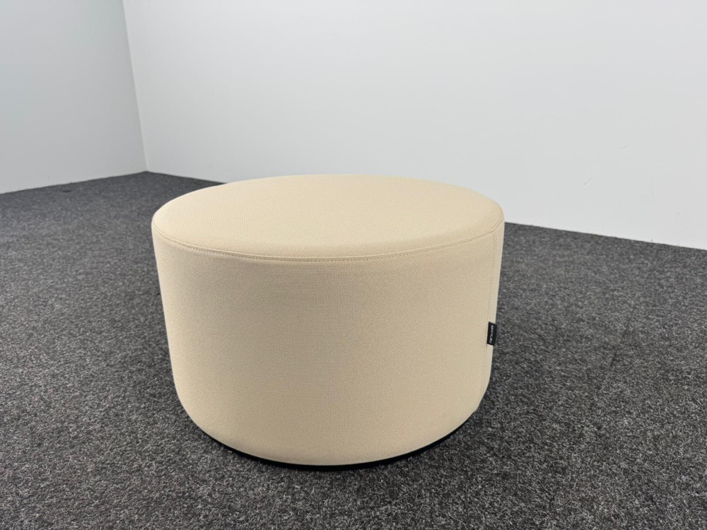 NARBUTAS Pouf B58xL35 - textile beige / hpl noir – Image 3