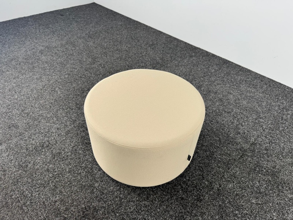 NARBUTAS Pouf B58xL35 - textile beige / hpl noir – Image 4