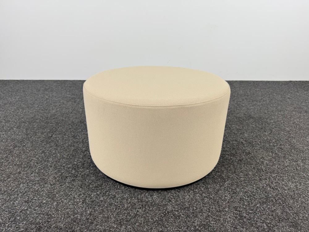 NARBUTAS Pouf B58xL35 - textile beige / hpl noir – Image 5