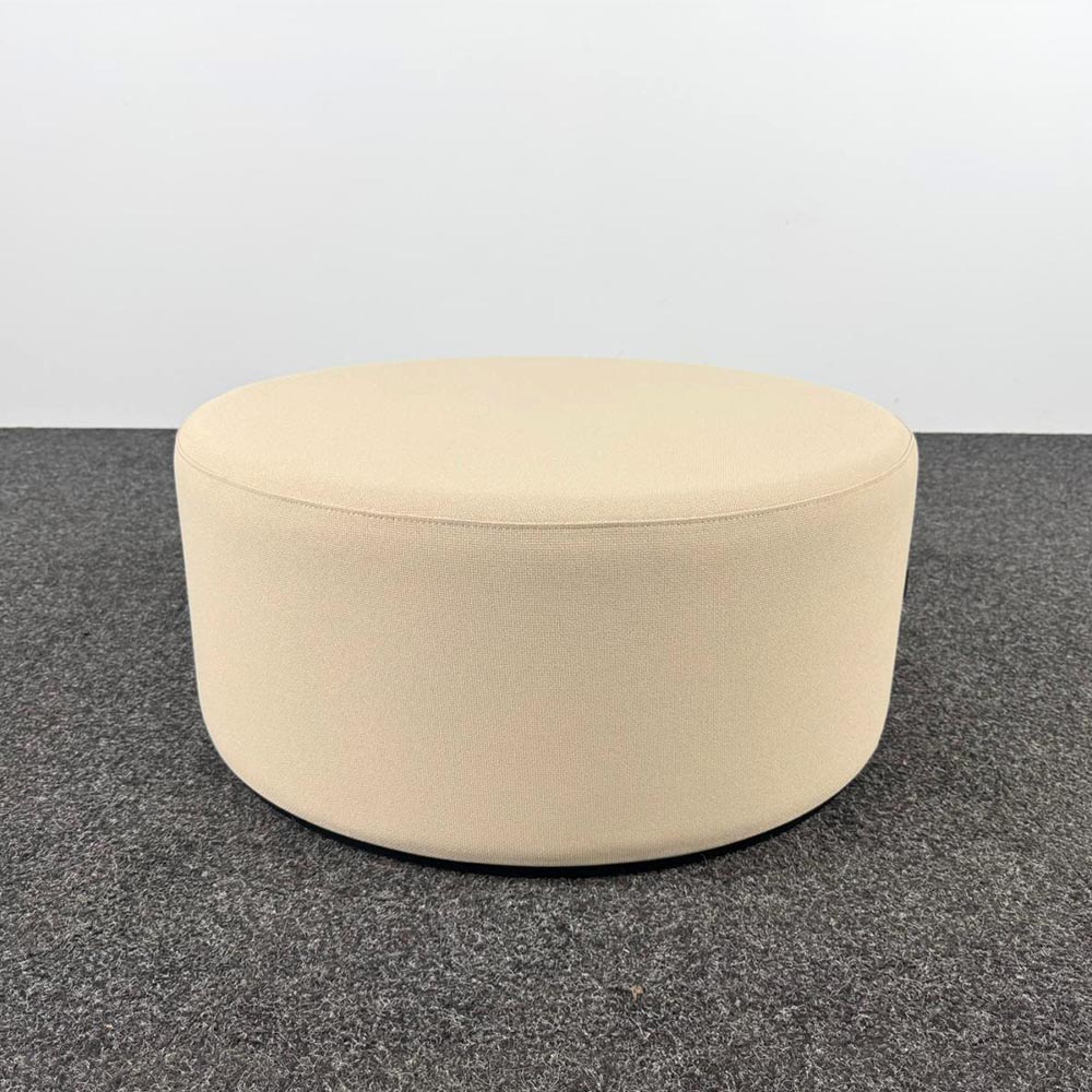 NARBUTAS Pouf B80xL35 - textile beige / hpl noir – Image 2