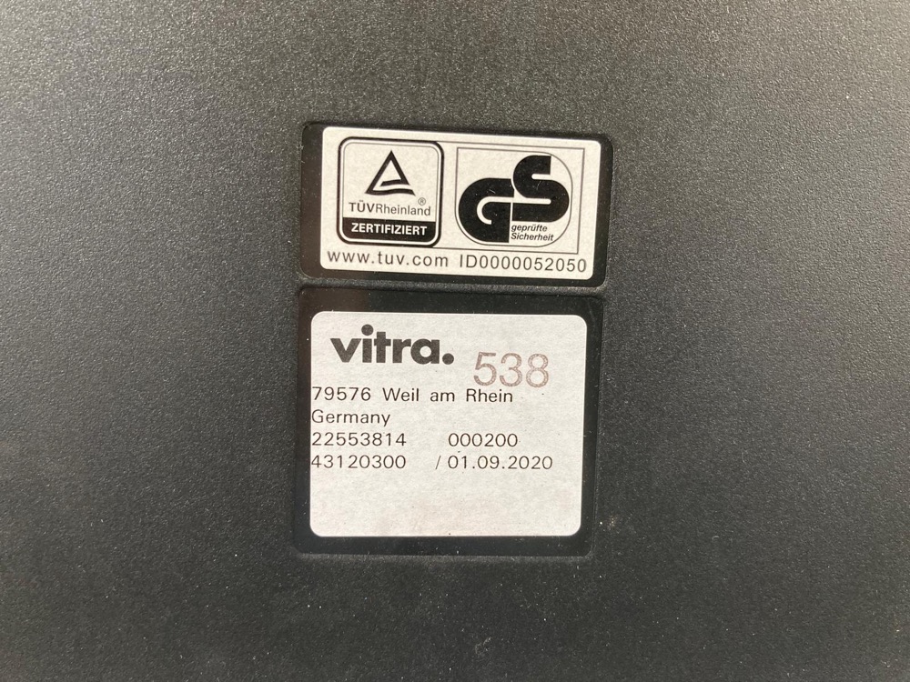 VITRA Unix Chair 127 Vergaderstoel design Antonio Citterio - zwart stof / chrome cantilever - Afbeelding 17