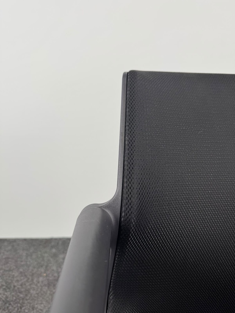 VITRA Unix chair Visitor Chair design Antonio Citterio - black textile / chrome - Image 10