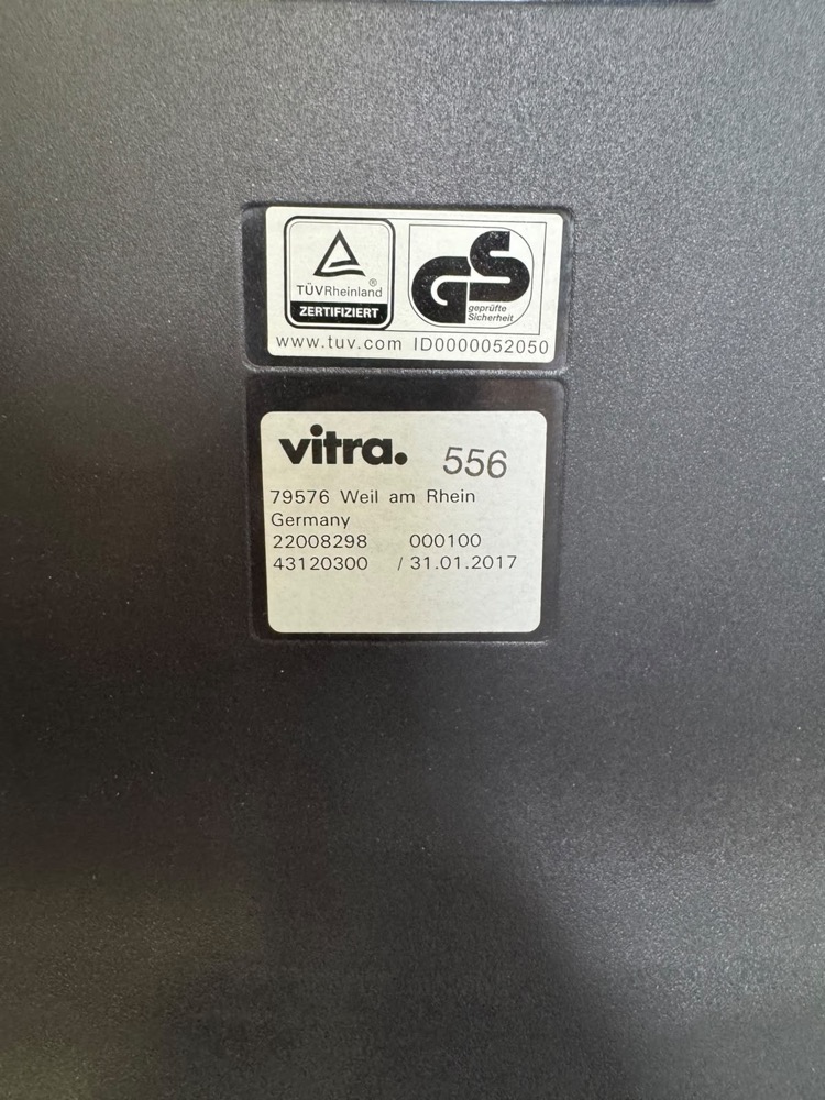 VITRA Unix chair Visitor Chair design Antonio Citterio - black textile / chrome - Image 11