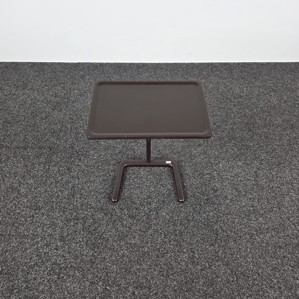 VITRA NesTable Laptoptafeltje B50xD35xH58-72 - donkerbruin kunststof / bruin metaal centrale poot - Afbeelding 3