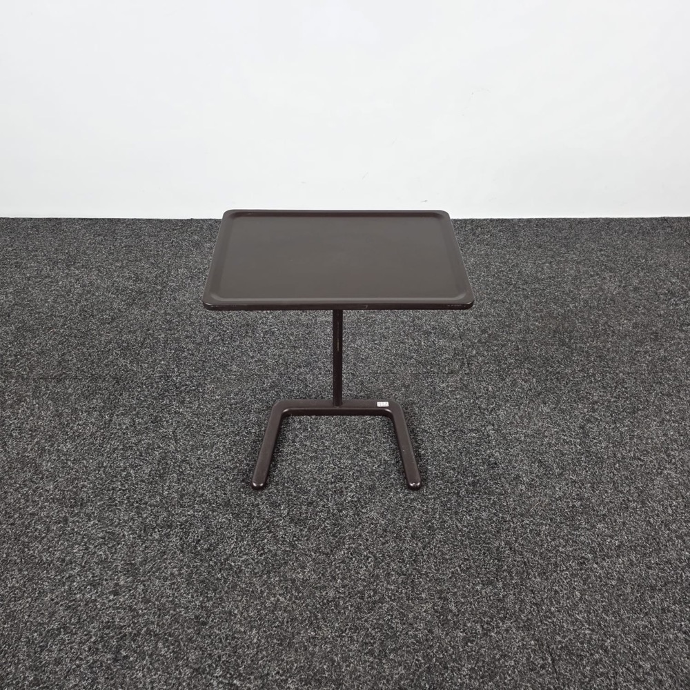VITRA NesTable Laptoptafeltje B50xD35xH58-72 - donkerbruin kunststof / bruin metaal centrale poot - Afbeelding 5