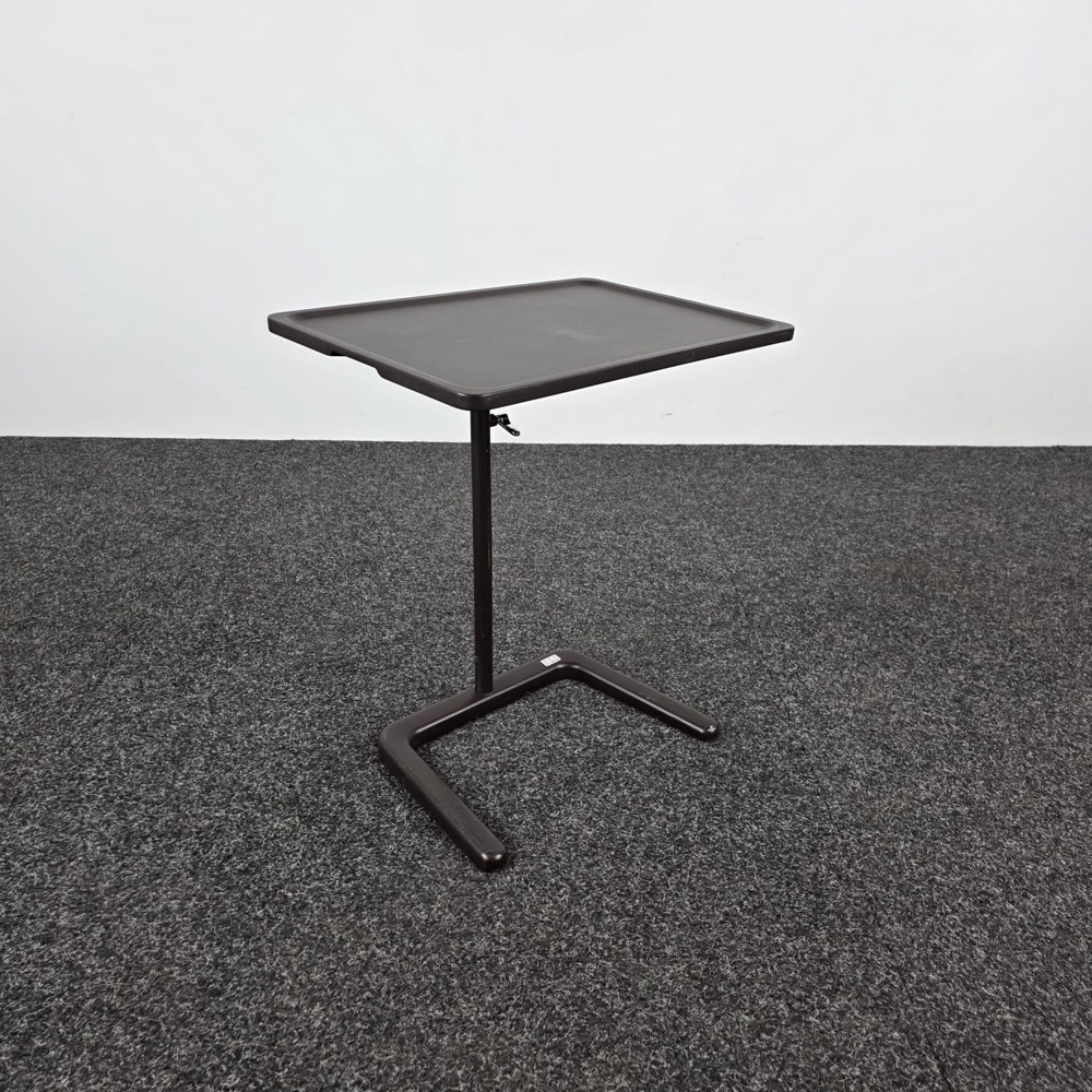 VITRA NesTable Laptoptafeltje B50xD35xH58-72 - donkerbruin kunststof / bruin metaal centrale poot - Afbeelding 6