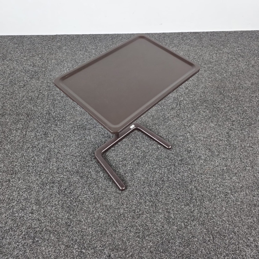 VITRA NesTable Laptoptafeltje B50xD35xH58-72 - donkerbruin kunststof / bruin metaal centrale poot - Afbeelding 7