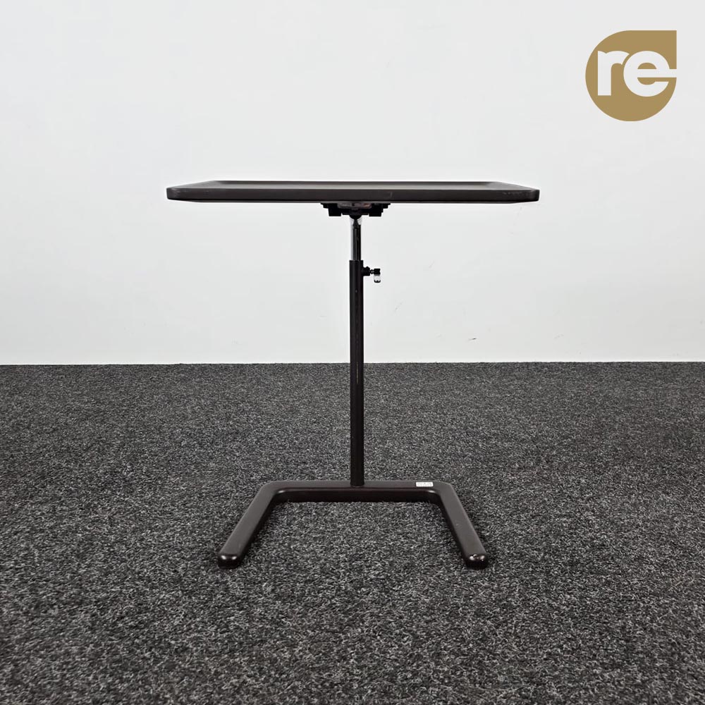 VITRA NesTable Laptoptafeltje B50xD35xH58-72 - donkerbruin kunststof / bruin metaal centrale poot