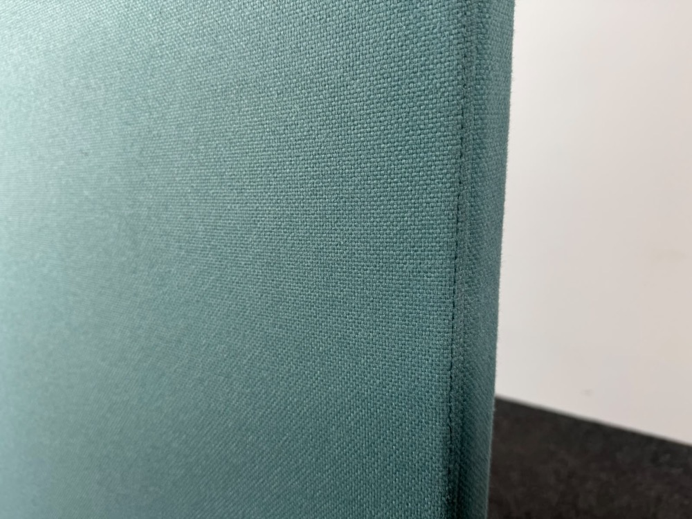 DRISAG Cloison acoustique H199xB120xD4.5 - textile bleu / métal noir pied en h – Image 3