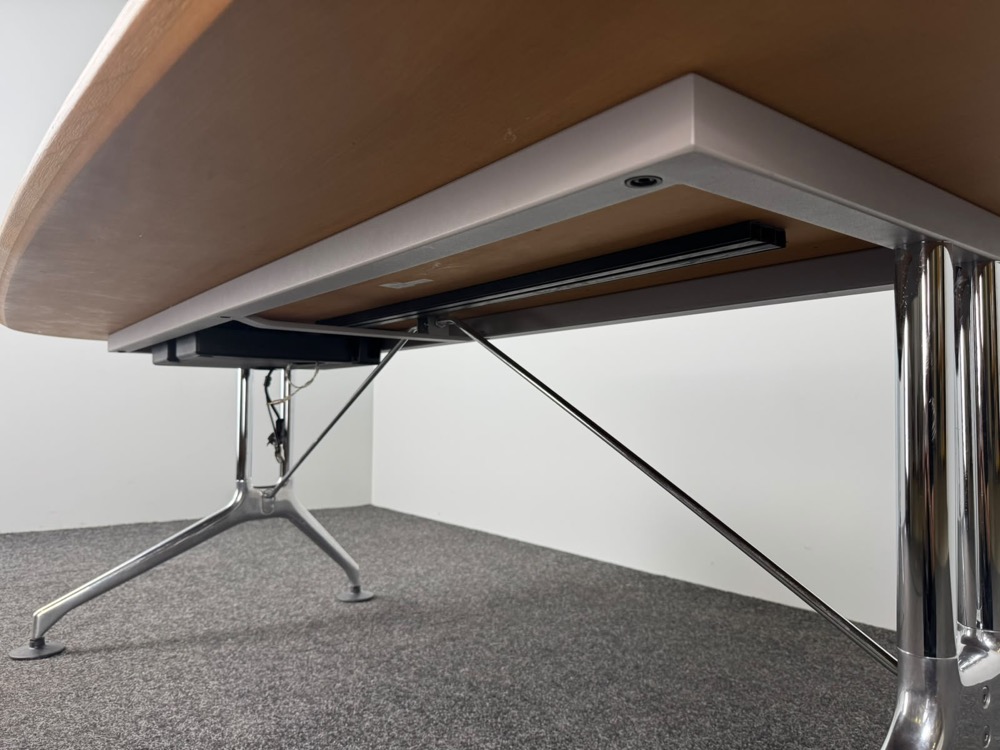 VITRA Eames Directiebureau design Charles and Ray Eames B210xD100xH72 - fineer / chrome y-poot - Afbeelding 7