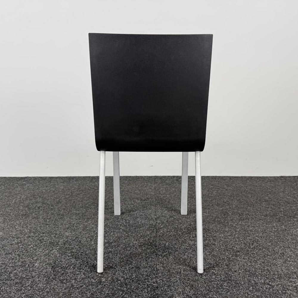 VITRA .03 Vergaderstoel design Maarten van Severen - antraciet kunststof / grijs metaal vierpoot - Afbeelding 5