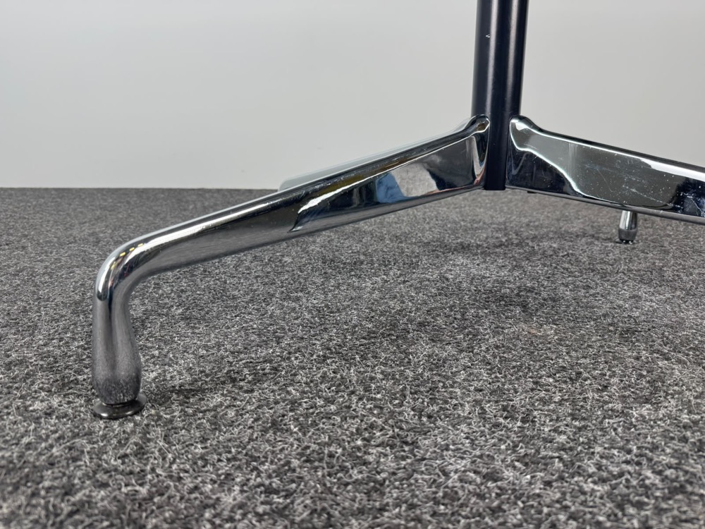 VITRA Eames Vergadertafel Rond design Charles and Ray Eames B110xD110xH72 - wit hpl / chrome sterpoot - Afbeelding 5