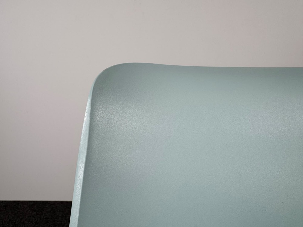 EUROPA 2 Barkruk - lichtblauw kunststof / blauw metaal sledepoot - Afbeelding 6