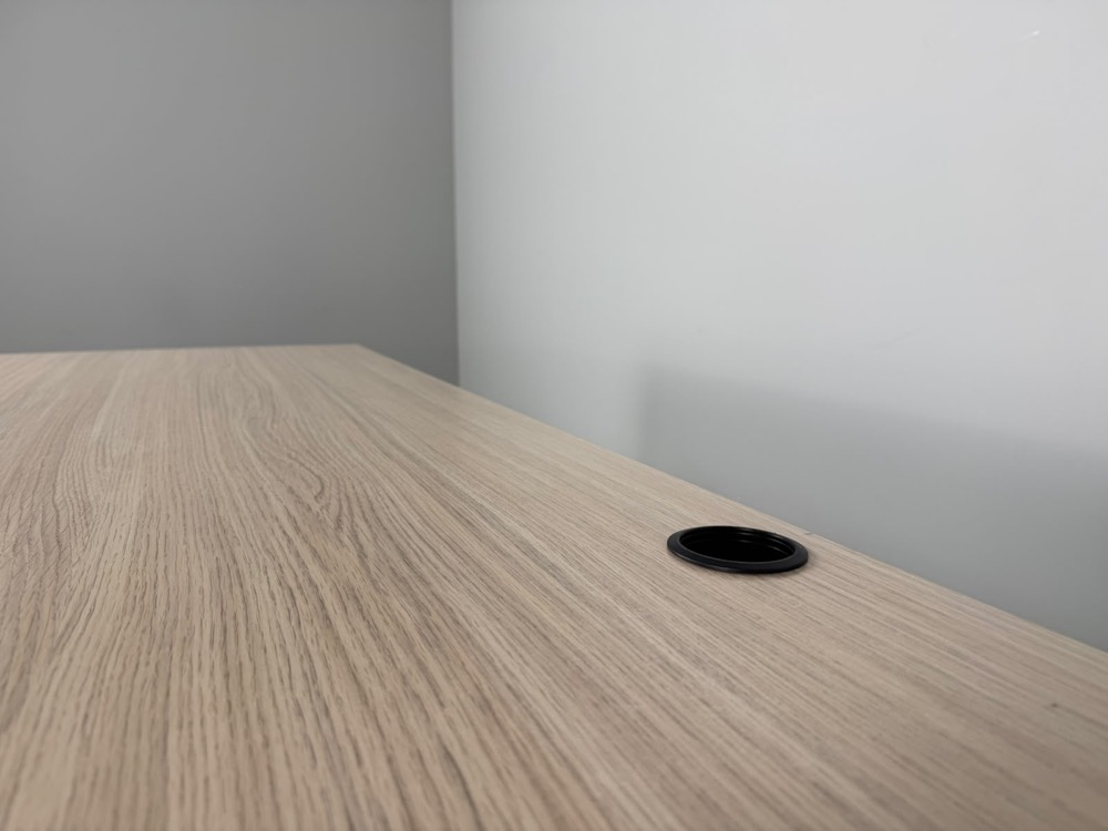 Directiebureau B260xD100xH72 - hout hpl / grijs metaal vierpoot - Afbeelding 5