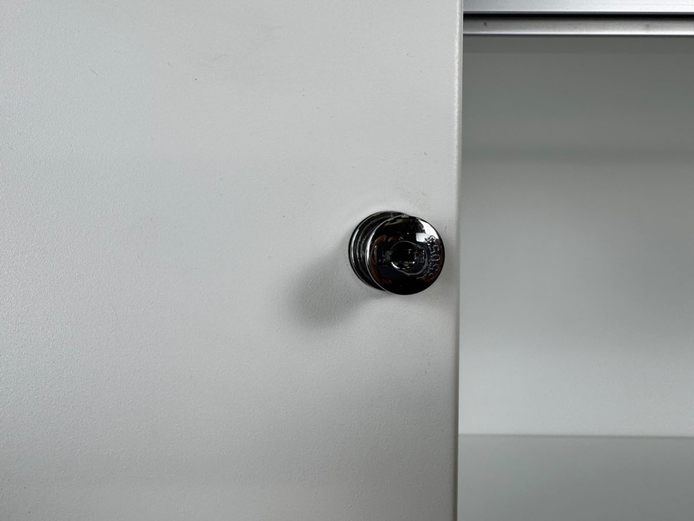 PAMI Halfh Schuifdeurkast H123xB180xD48 - wit metaal - Afbeelding 8