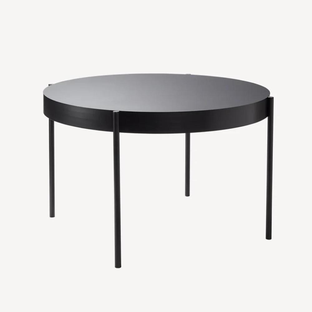 VERPAN Series 430 Table Tafel Rond B120xD120xH75 - fenix zwart / metaal vierpoot