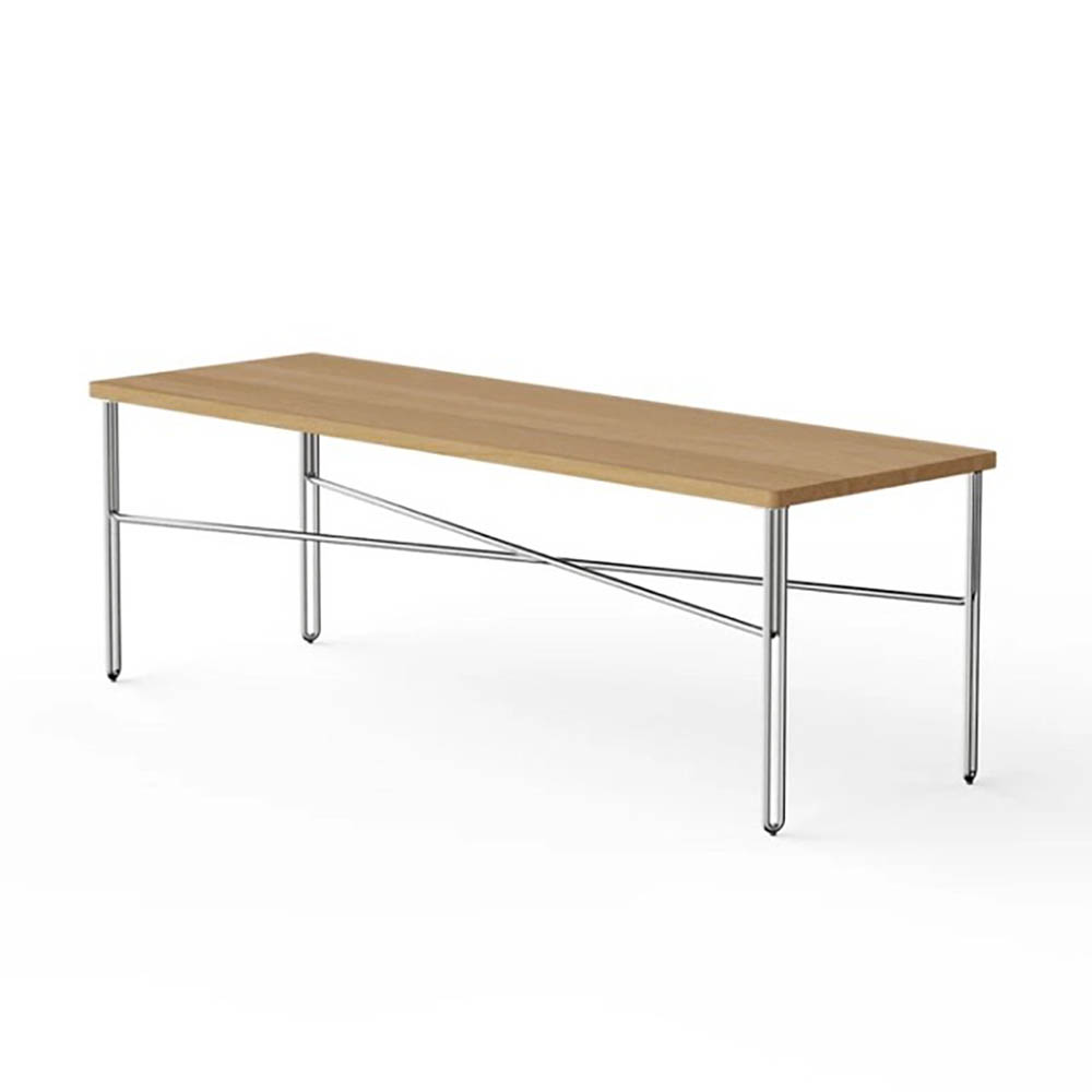 NINE Inline Low table Tafel - eikenhout / vierpoot