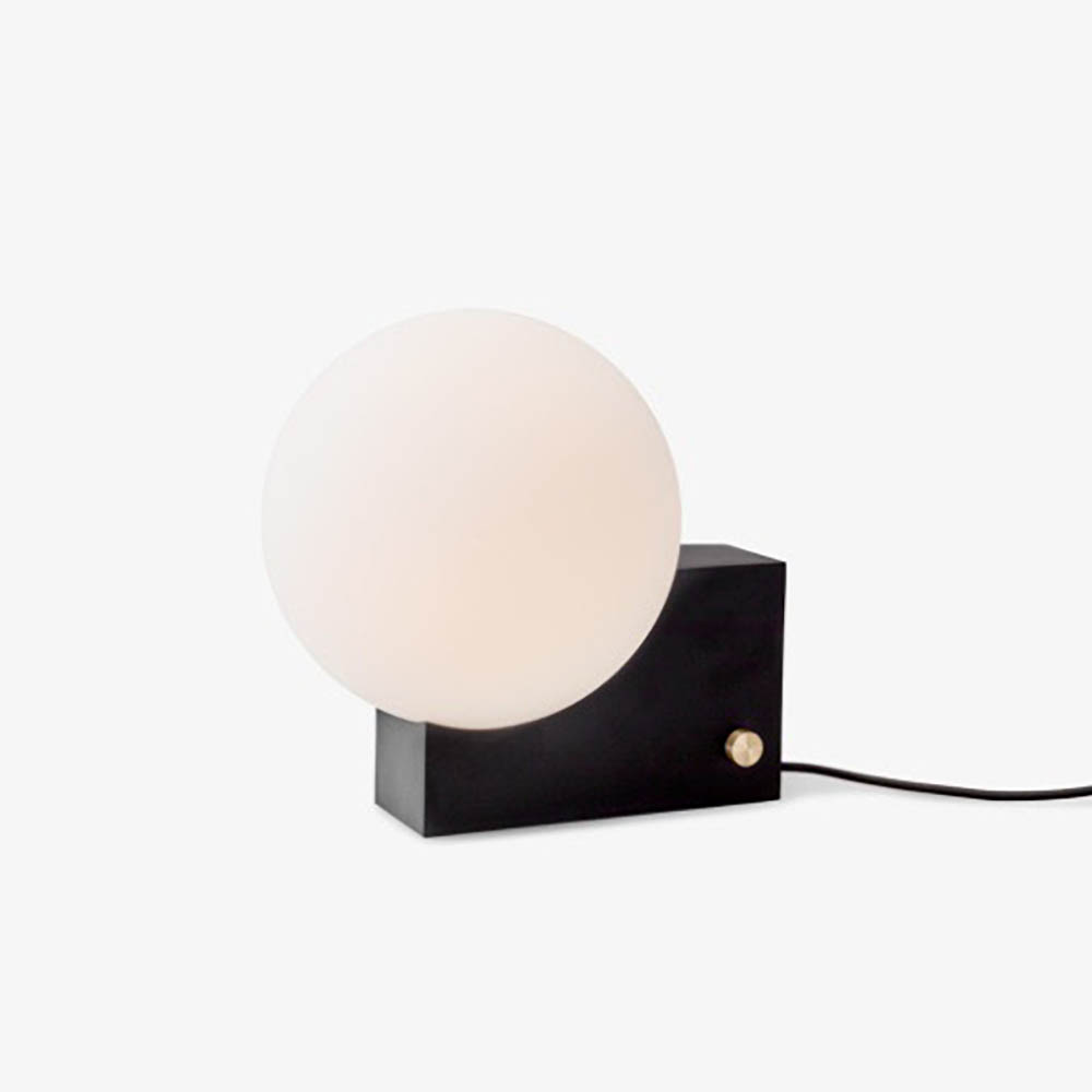 &TRADITION Journey table / wall lamp SHY1 B18xD26xH24 - zwart opaalglas / zwart