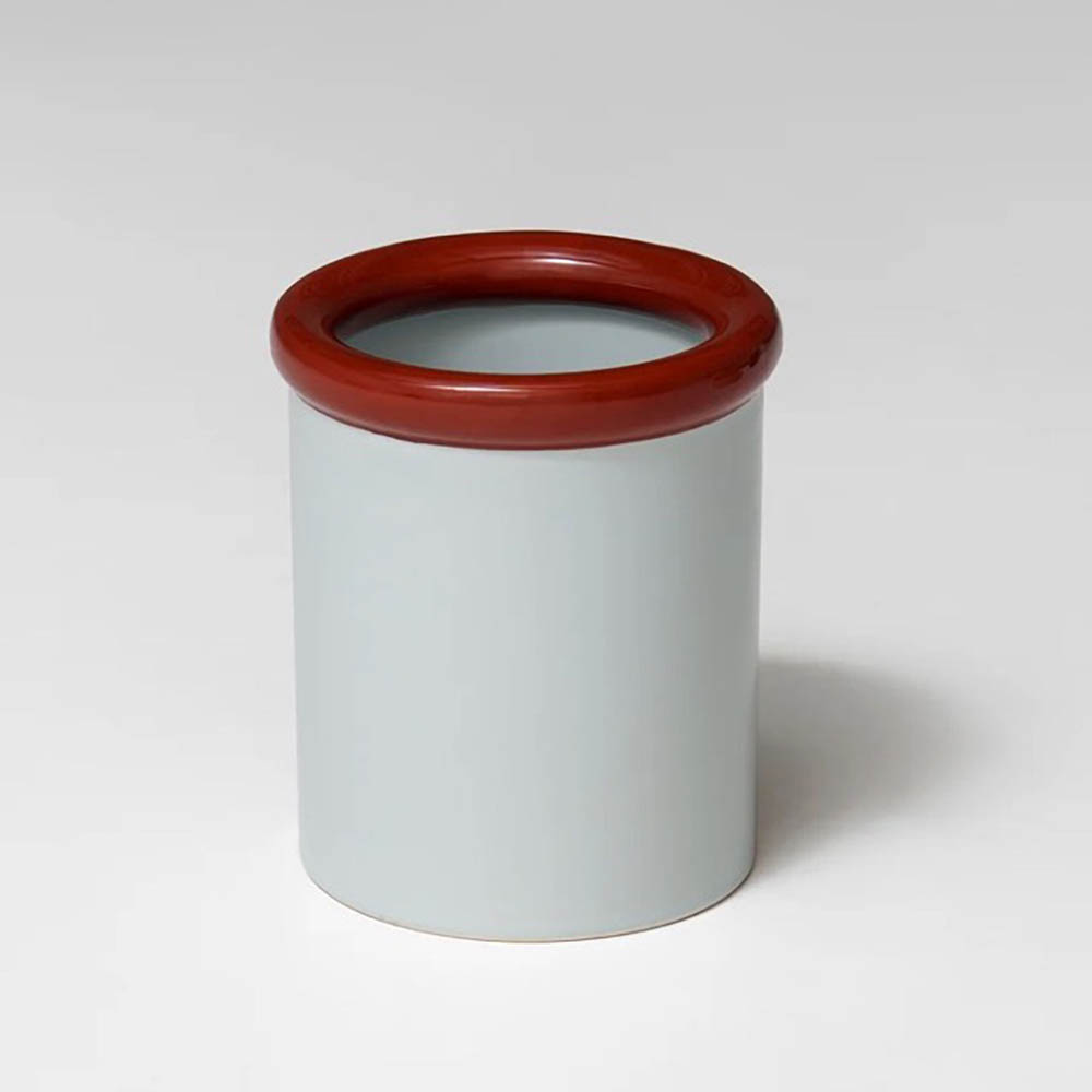 NINE Rod Pot B15xL15xH17.5 - keramiek terracotta lichtblauw
